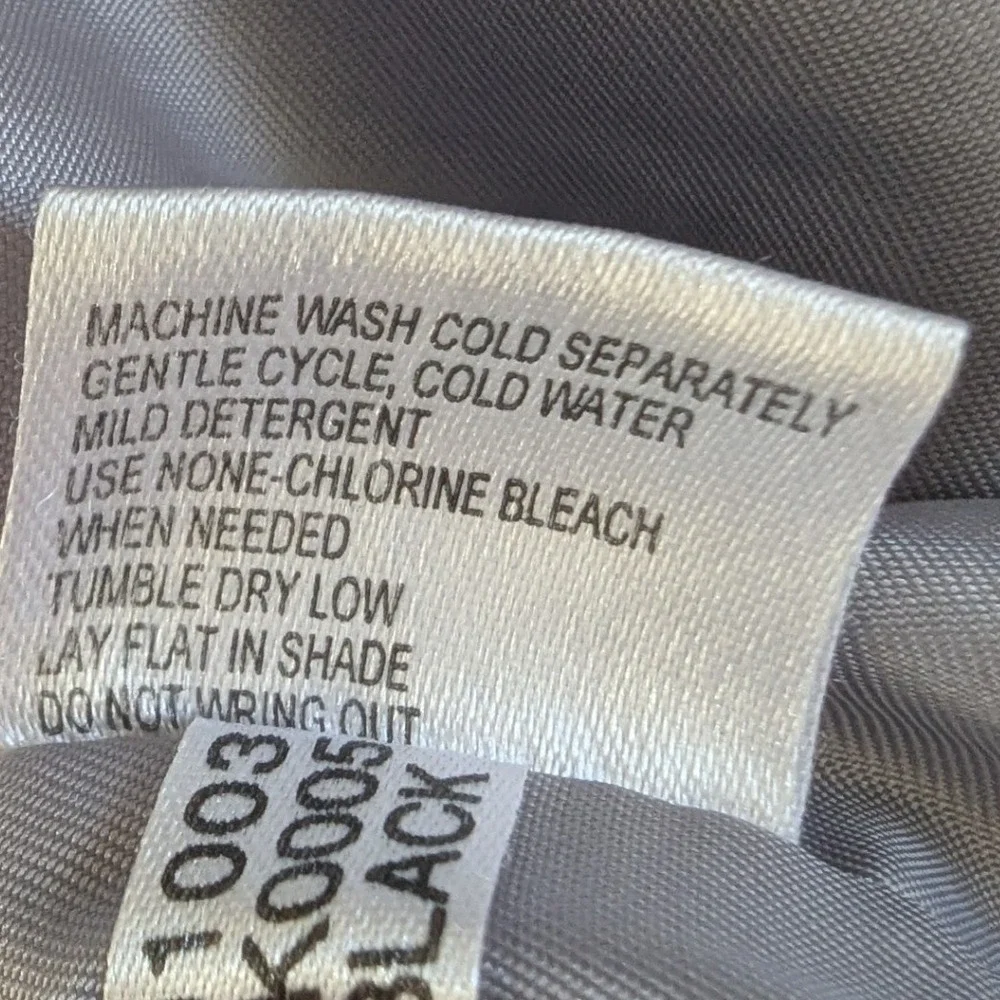 Calvin Klein Mens Black‎ Full Zip Collared Jacket Lightweight XL